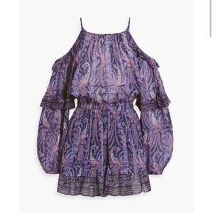 ISABEL MARANT Gabinia paisley-print cotton and silk-blend crepon mini dress - 40